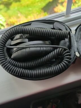 Sennheiser Black Foldable On-Ear Headphones with Coiled Cable